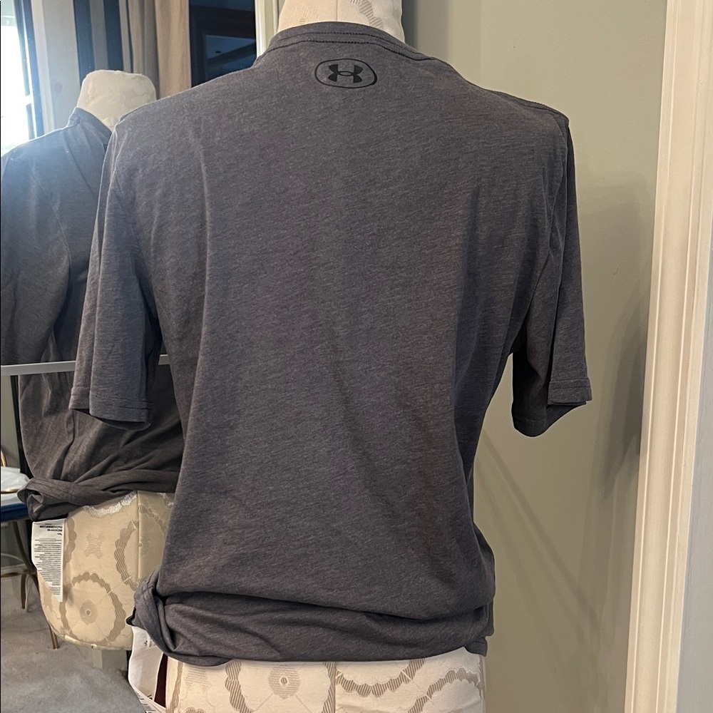 Under Armour Charcoal Gray Short-Sleeve Crew Tee - Picture 5 of 5